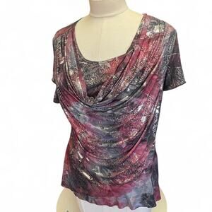 Dressbarn multicoloured floral print cowl